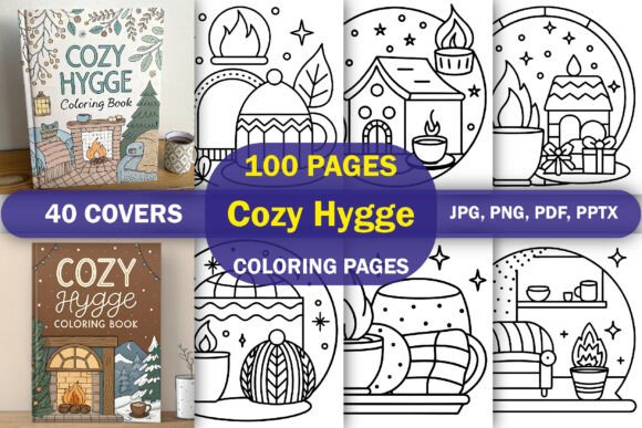 Download Cozy Hygge Coloring Book - Cozy hygge coloring Collection