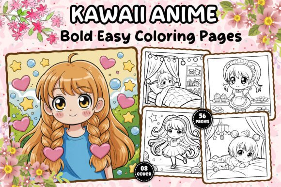 Download Kawaii Anime Style Adults Coloring Pages - Adults coloring page Collection
