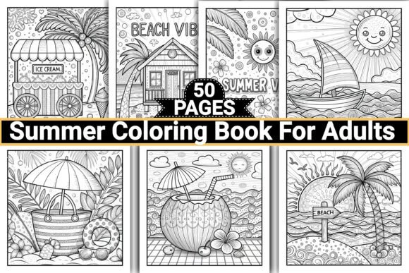 Download Summer Coloring Pages for Adults - Summer coloring pages for adults Collection