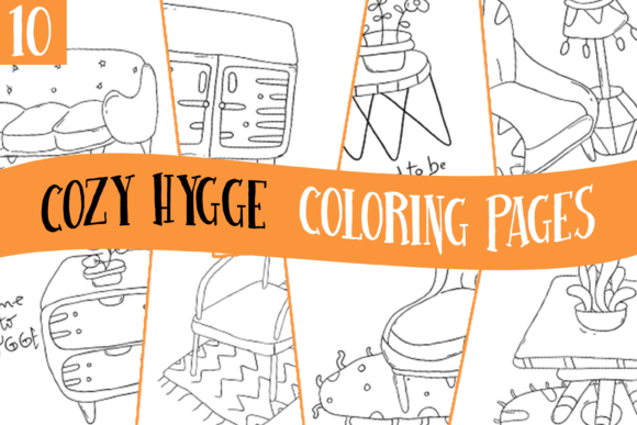 Download Cozy Hygge Coloring Pages for Kids (KDP) - Cozy hygge coloring Collection