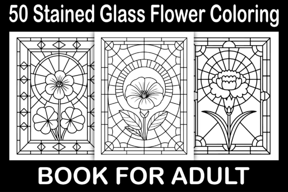Download Stained Glass Flower Coloring Book - Stained glass flower coloring book Collection